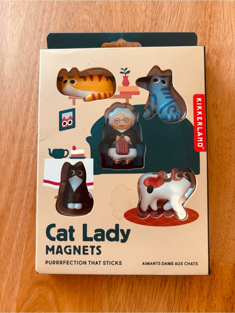 Cat Lady Magnet Set ~ New with Tags ~